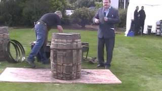 UM Whisky Tour 56 Auchentoshan Festival Cooper Demo [upl. by Enalahs]