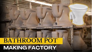 The Amazing Process Behind Making Anglo European Toilet Seat Pots  How The Production Line Works [upl. by Dirfliw]