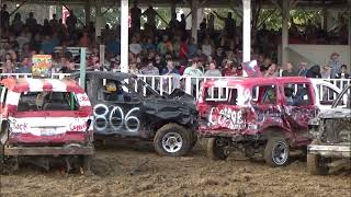 Greenup IL Half Ton Trucks  SUVs Demolition Derby 081923 [upl. by Markman]