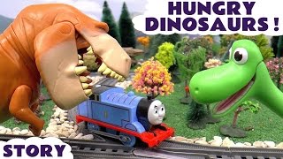 Dinosaur Toys Stop Motion Story With Thomas Toy Trains [upl. by Theone148]