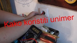 Kako meriti unimerom univerzalnim mernim instrumentom [upl. by Teufert]