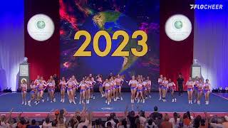 The Stingray Allstars Orange  Finals 2023 The Cheerleading Worlds WITH SOUND [upl. by Izabel]