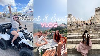 GREECE vlog Athens amp Santorini  My first holiday with my boyfriend [upl. by Cruce]