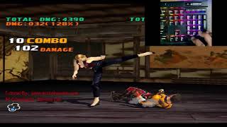 Tekken 3 Nina Williams 11 Combo Tutorial [upl. by Yarw]