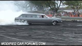 UNDEAD Hearse sunday burnout at Ingham Car show 2009 [upl. by Cly467]