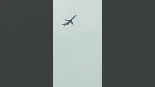 Close up of a plane taking off 🛫 subscribe airplane flying takeoffplanesoundsasmrvideofyp [upl. by Iraam503]