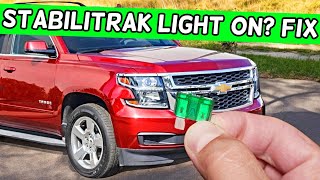 Why Stabilitrak Light On Chevrolet Tahoe Chevy Suburban 2014 2015 2016 2017 2018 2019 [upl. by Emelun444]