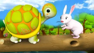 Khargosh aur Kachuva 3D Animated Hindi Moral Stories for Kids  खरगोश और कछुआ हिन्दी कहानी Kid Tales [upl. by Nadler]