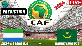 Sierra Leone vs Mauritania Live Stream CAF U20 Africa Cup Of Nations Qualifiers Commentary Score [upl. by Nomis638]