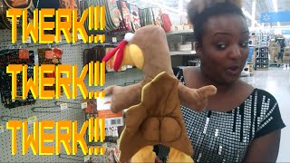 quotTwerky the Twerking Turkeyquot at Walmart Vlog 70 [upl. by Ellehcor]