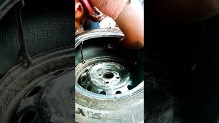 Eco tubeless tyre puncture automobile tubelesstyre repair youtubeshorts [upl. by Dannel]