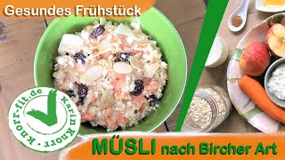 MÜSLI NACH BIRCHER ART I Gesundes Frühstück zum Vorbereiten I Karin Knorr Ernährungstraining [upl. by Hendricks]