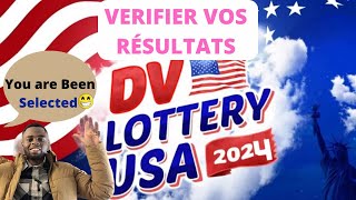 Comment Vérifier Les Résultats De La DV LOTTERY 2024  Tres facile [upl. by Middendorf713]