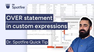 OVER Statement in Custom Expressions in Spotfire [upl. by Aciruam]