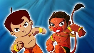 Chhota Bheem aur Bajrangi  Ek Saath  Hanuman in Dholakpur [upl. by Nosreffej]