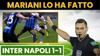 CLAMOROSO INTER NAPOLI LARBITRO LO HA FATTO [upl. by Cirde]