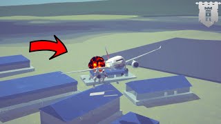 Airplane Crashes With CVR 4 Pilot Sounds  Besiege [upl. by Bronwyn]