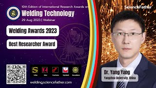 Dr Yang Yang Yangzhou University Best Researcher Award China [upl. by Gates]