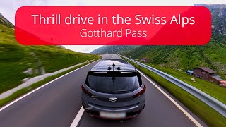 Thrilling drive on the Gotthard Pass in the Swiss Alps with the Hyundai i30 N [upl. by Garreth]