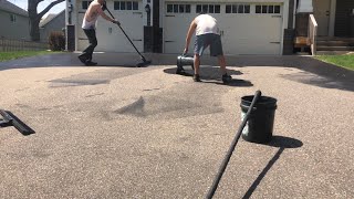 Professional Driveway Sealcoating 1  Seal King [upl. by Skees361]