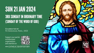 Catholic Sunday Mass Online  3rd Sunday in Ordinary Time Sunday of the Word of God 21 Jan 2024 [upl. by Ocire335]