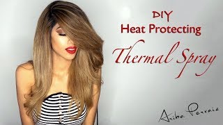 Natural Thermal Spray for Hair Heat Protecting  DIY TUTORIAL  ARIBA PERVAIZ [upl. by Carlton]