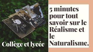 10 minutes pour tout savoir sur deux mouvements littéraires  le Réalisme et le Naturalisme [upl. by Marna]