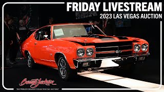 2023 LAS VEGAS BARRETTJACKSON quotAll the cars all the timequot LIVESTREAM  Friday June 23 2023 [upl. by Ycniuqed897]