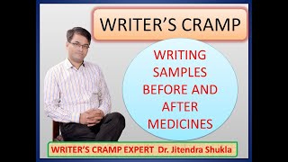 WRITER’S CRAMP PATIENT WRITING SAMPLES BEFORE AND AFTER MEDICINES [upl. by Skoorb]