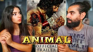 🇮🇳 REACTING TO ANIMAL Official TRAILER Ranbir Kapoor  Rashmika M Anil K Bobby D [upl. by Skardol]