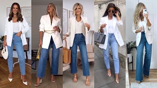 OUTFITS MUJER 2024  LOOKS CASUALES DE MODA  FASHION TRENDY 2024 [upl. by Ahseenal]