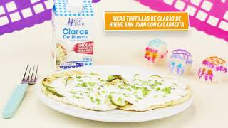 Tortillas de Claras de Huevo San Juan con cabalabacita [upl. by Rozelle712]