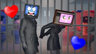 NEW TV WOMAN amp TV MAN LOVE SHREK AND FIONA  HELP TV WOMAN 📺👩  TV Man Saves TV Woman in Garrys Mod [upl. by Gariepy701]