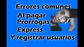 Errores comunes al pagar Pasaporte Express Prorrogas Citas y Registrar Usuarios  Saime [upl. by Kizzee128]