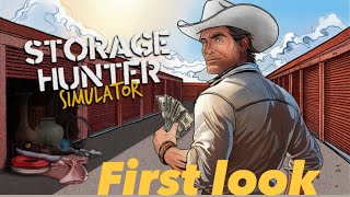 This Game is Different First Look At  STORAGE HUNTER SIMULATOR [upl. by Attenev]