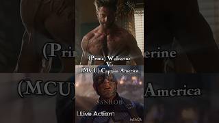 Wolverine vs Captain America 🔥🎭🎭marvel captainamerica wolverine shorts [upl. by Yenmor]