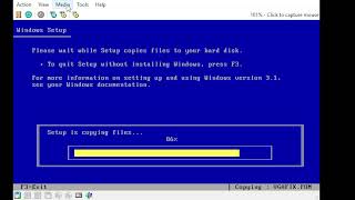 MSdos 622 and windows 31 installaiton tutorial  windows 31 screensavers [upl. by Ahtiek]