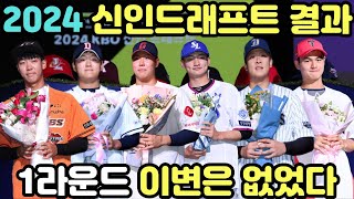 2024 KBO 신인드래프트 총정리 1라운드 이변은 없었다 [upl. by Eizzil]