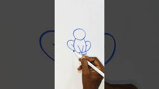 Drawing a Monkey with 0V Step by Step drawingtutorial drawing cats howtodraw draw cute animals [upl. by Suzy]