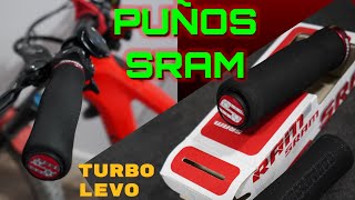 Puños SRAM Locking Grip Contour Foam 129mm MTB NEGRO ROJO [upl. by Ahsekat827]