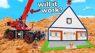 Can LEGO Technic Sets do REAL Construction [upl. by Aural]