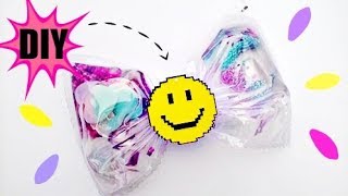 Como hacer un MOÑO con AGUA adentro  DIY  How to make a WATER hair bow [upl. by Alliber]