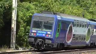 Z5600 et Z20500  Départ de la gare de Savigny sur Orge sur la ligne C du RER [upl. by Leinaj8]