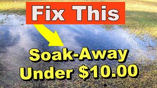 Vertical Drainage  SOAKAWAY NEW Way to Remove Water  DIY under 10 [upl. by Hedley]