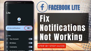 Fix Facebook Lite Notifications Not Working Problem [upl. by Razec]