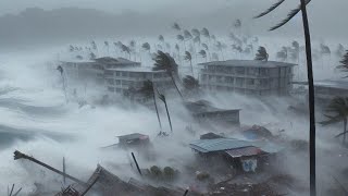 台風 沖縄 ライブ カメラ  Typhoon Bebinca hits Okinawa Japan Live Cam [upl. by Blim304]