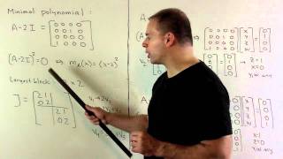 Example of Jordan Canonical Form Real 4x4 Matrix with Basis 1 [upl. by Bronnie]