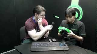 Razer Kraken headset at Gamescom 2012  Gamegearbe [upl. by Walkling]