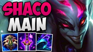 SHACO MAIN CARRIES IN CHALLENGER  CHALLENGER SHACO JUNGLE GAMEPLAY  Patch 1411 S14 [upl. by Pussej]