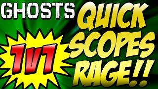 Ghosts 1v1 QUICKSCOPES RAGE quotMom Forces Rage Quitquot [upl. by Frear501]